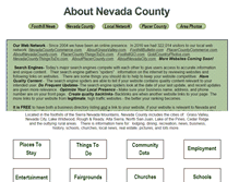 Tablet Screenshot of aboutnevadacounty.com